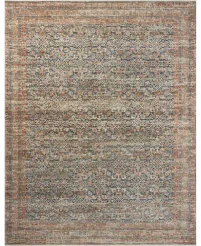 Loloi Heritage Her-12 3'x5' Area Rug In Blue,rust