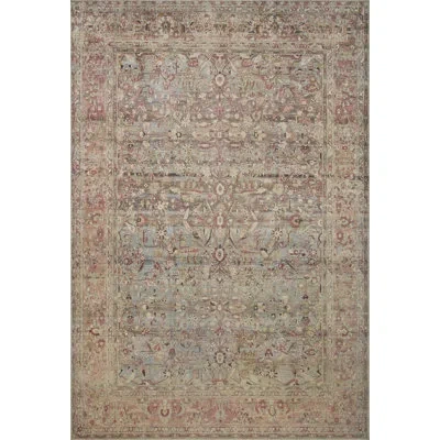 Loloi Ii Adrian Oriental Ocean/clay Area Rug In Ocean,clay