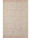 Loloi Ii Kenzie Ber-01 7'9" X 9'9" Area Rug In Ivory,rose