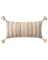 Loloi Ii Loloi 12x27in Pillow Cover With Down Insert In Ivory