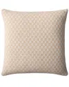Loloi Ii Loloi 18x18in Pillow Cover With Down Insert In Ivory