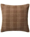 Loloi Ii Loloi 20x20in Pillow Cover With Down Insert In Brown