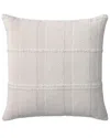 Loloi Ii Loloi 22x22in Pillow Cover With Down Insert In Ivory