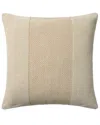 Loloi Ii Loloi 22x22in Pillow Cover With Down Insert In Ivory