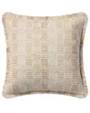 Loloi Ii Loloi 22x22in Pillow Cover With Down Insert In Natural