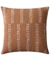 Loloi Ii Loloi 22x22in Pillow Cover With Down Insert In Rust