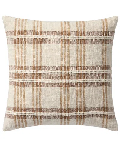 Loloi Ii Loloi 22x22in Pillow Cover With Down Insert In Tan