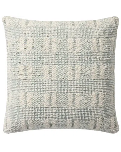 Loloi Ii Loloi 18x18in Pillow Cover With Down Insert In Blue