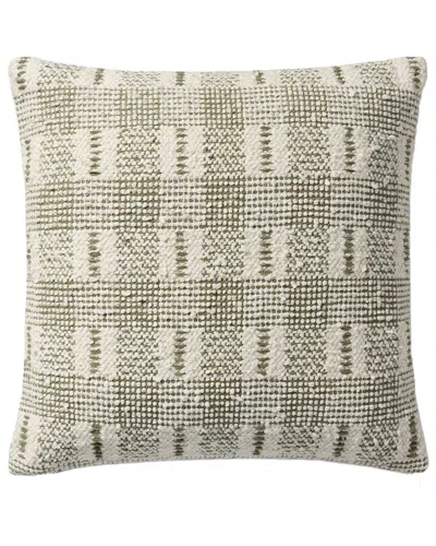 Loloi Ii Loloi 18x18in Pillow Cover With Down Insert In Neutral