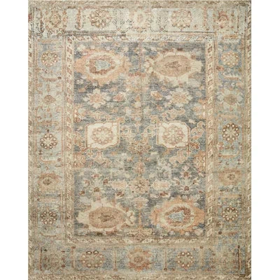 Loloi Ii Loloi Margot Ocean/spice Area Rug Feat. Cloudpile In Blue;beige;orange;gray