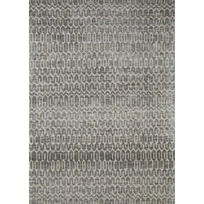 Loloi Ii Neda Geometric Ivory/charcoal Area Rug In Ivory,charcoal