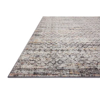 Loloi Ii Oriental Machine Made Power Loomed Polypropylene Area Rug In Gray