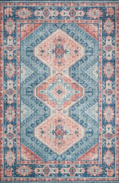 Loloi Ii Rosette Collection Rug In Blue