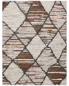 Loloi Levitt Shag Polyester Rug In White