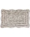 Loloi Niki Scallop Skid-resistant Bath Rug, 20" X 32" In Gray