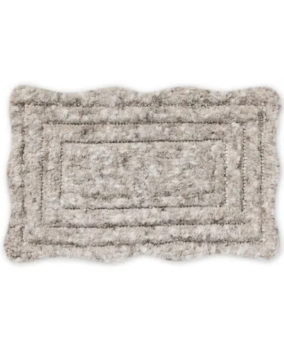 Loloi Niki Scallop Skid-resistant Bath Rug, 20" X 32" In Gray