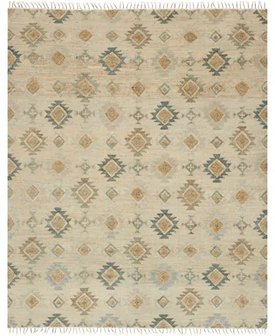 Loloi Owen Ow-05 Pewter/sand 5' X 7'6" Flatweave Area Rug In Tan,beige
