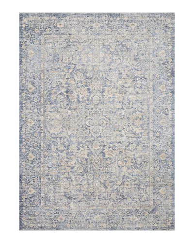 Loloi Pandora Pan-01 Round Area Rug, 7'10 In Blue/gold