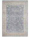 Loloi Pandora Pan-04 Dark Blue/ivory 18" Square Area Rug In Dark Blue,ivory
