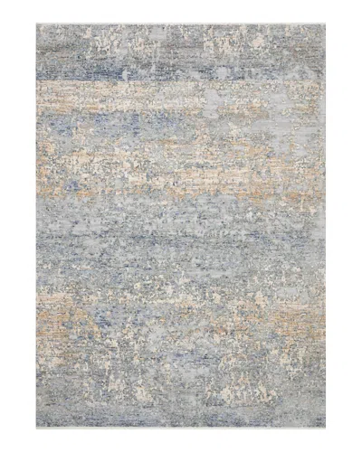 Loloi Pandora Pan-05 Round Area Rug, 7'10 In Blue/gold