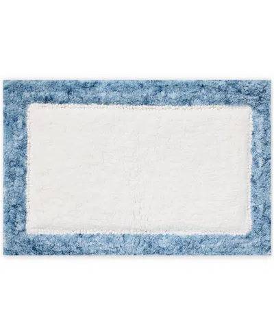 Loloi Park Blue Scallop Skid-resistant Bath Rug, 20" X 32"