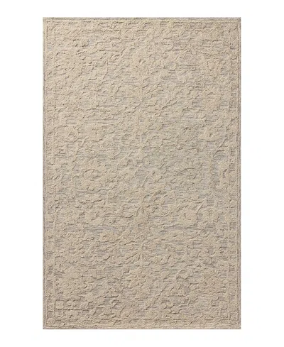 Loloi Prudence Pru-01 Area Rug, 5' X 7'6 In Mist/ivory