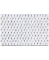Loloi Rodi Blue Cotton Skid-resistant Bath Rug, 20" X 32" In Blue