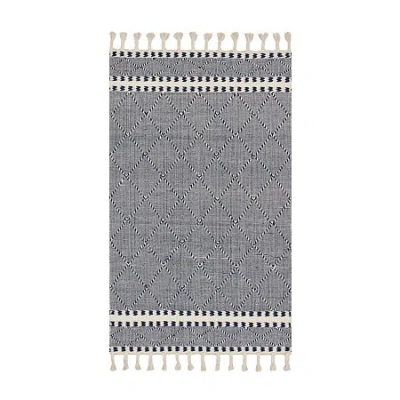 Loloi Sawyer Geometric Indoor Rectangular Accent Rug In Blue