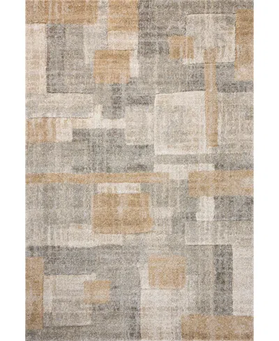 Loloi Silas Sla-06 7'10"x10' Area Rug In Gray,wheat