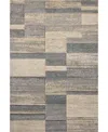 Loloi Silas Sla-07 6'7"x9'2" Area Rug In Slate,sand