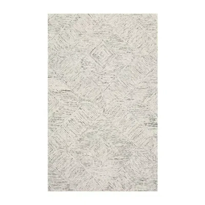 Loloi Ziva Abstract Hand Tufted Indoor Rectangular Accent Rug In Grey