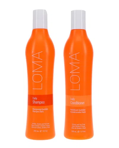 Loma Unisex 24oz Daily Shampoo & Conditioner Combo Pack In Orange