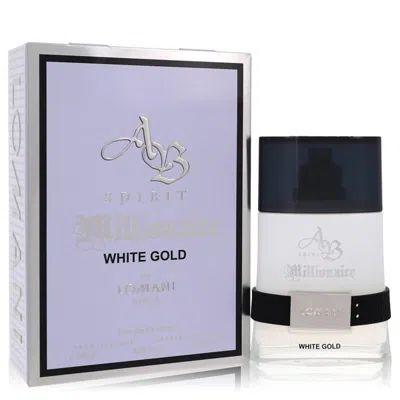 Lomani 3.3 oz Ab Spirit Millionaire White Gold Eau De Parfum Spray For Men In Multi