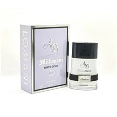 Lomani 3.3 oz Ab Spirit Millionaire White Gold Edp Spray For Men