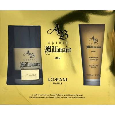 Lomani Men's Ab Spirit Millionaire Gift Set Fragrances 3610400037673 In Green / White