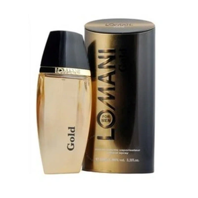 Lomani Men's Gold Edt 3.3 oz Fragrances 3610400001025 In Gold / Green / White