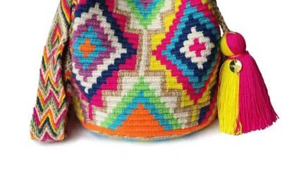 Lombia + Co. Iza Wayuu Crochet Crossbody In Multi
