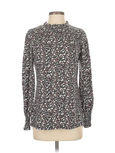 Pre-owned Lomon Long Sleeve Blouse In Gray