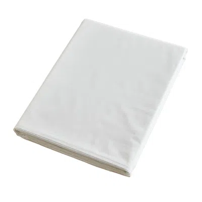 London & Avalon Island King Duvet Cover - White With White Trim