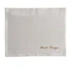 London & Avalon Women's Petit Linge - White With Tan Embroidery
