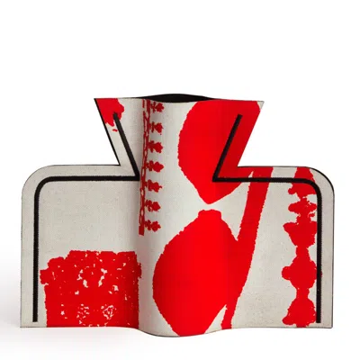 London Atelier Byproduct Cotton Dodecanese Bowl Vase In Red