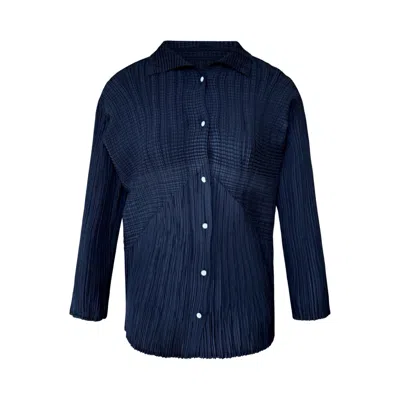 London Atelier Byproduct Women's Black Multi Way Pleated Shirt