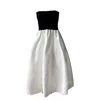London Atelier Byproduct Women's Black / White Smoked Black & White Balloon Multi Wear Skirt Or Dress In Black/white