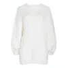 London Atelier Byproduct Women's Neutrals Beige Wool Chunky Knit Oversized Jumper In Neutral