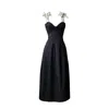 London Atelier Byproduct Women's Neutrals / Black Black Corset Dress With Contrasting Strap Ties In Black