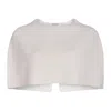 London Atelier Byproduct Women's Neutrals Cream Mohair Wool Knitted Cape In White