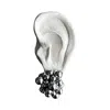 London Atelier Byproduct Women's Silver Geometric Ball Cluster Earrings