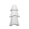 London Atelier Byproduct Women's White Layer Dress With Spaghetti Straps In White
