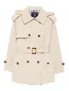 London Fog フーデッド トレンチコート In White