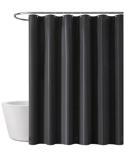 London Fog 8g Peva Shower Curtain Liner In Black